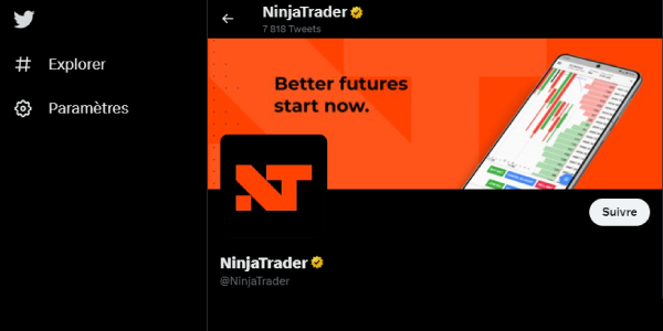 Twiter-NinjaTrader-trading-plateform